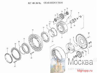 619-80700001   (gear-reduction) Kato HD2045-3 